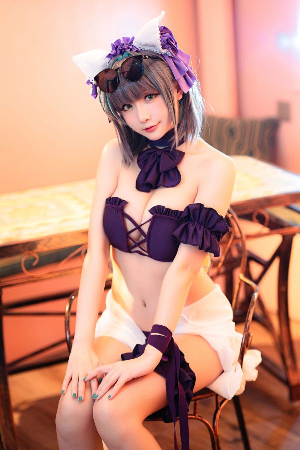 No.079-R-Maid 电子图包（含7套）– 柴郡泳装 [35P]-慕色阁