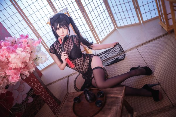No.043-黑丝情趣旗袍 [21P]-慕色阁