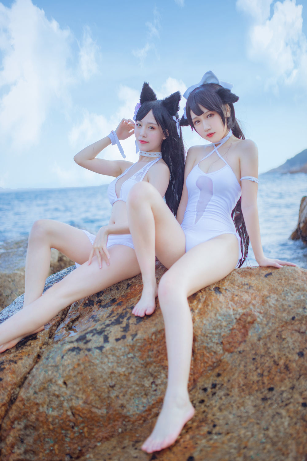 图片[2]-No.001-獒犬海边泳装 抖娘×不呆猫 [41P]