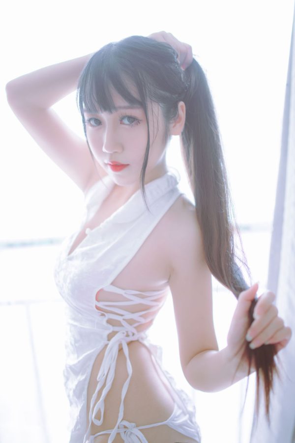 No.026-黑白旗袍双子 – 抖娘_利世×不呆猫 [41P]-慕色阁