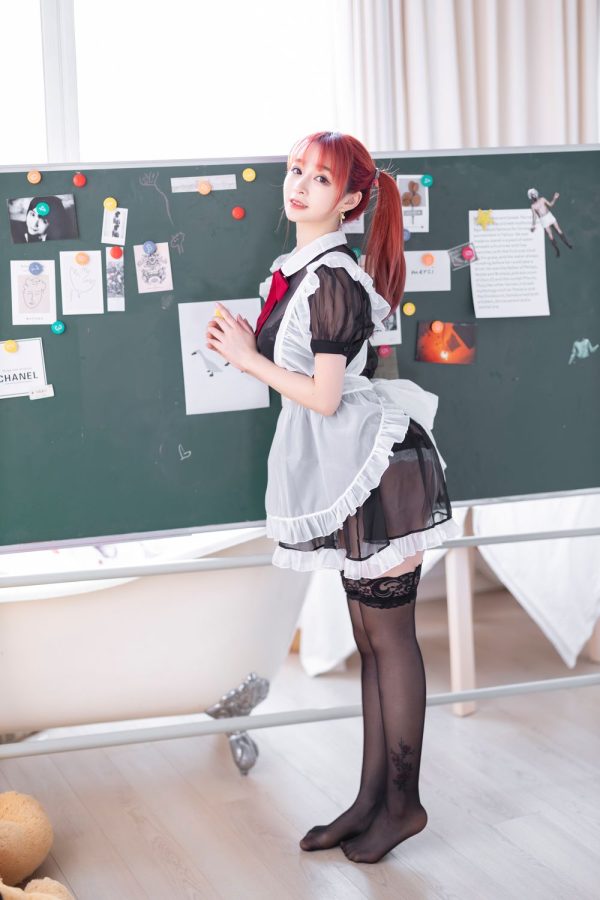 No.002-双马尾透明女仆 [43P]-慕色阁