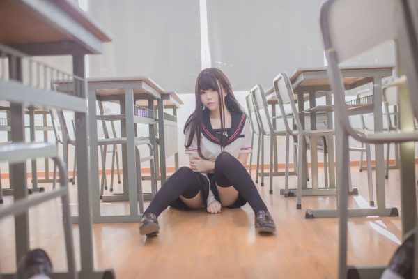 No.003-黑丝JK [39P]-慕色阁