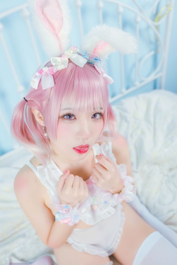 No.009-白粉色兔女郎 [30P]-慕色阁
