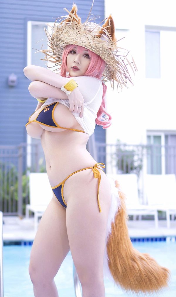 No.032-Tamamo Bikini (Fate Grand Order) [9P]-慕色阁