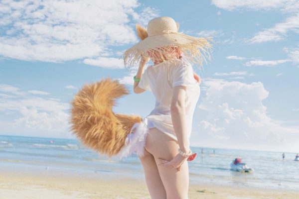 No.004-玉藻前海边泳装 [19P]-慕色阁