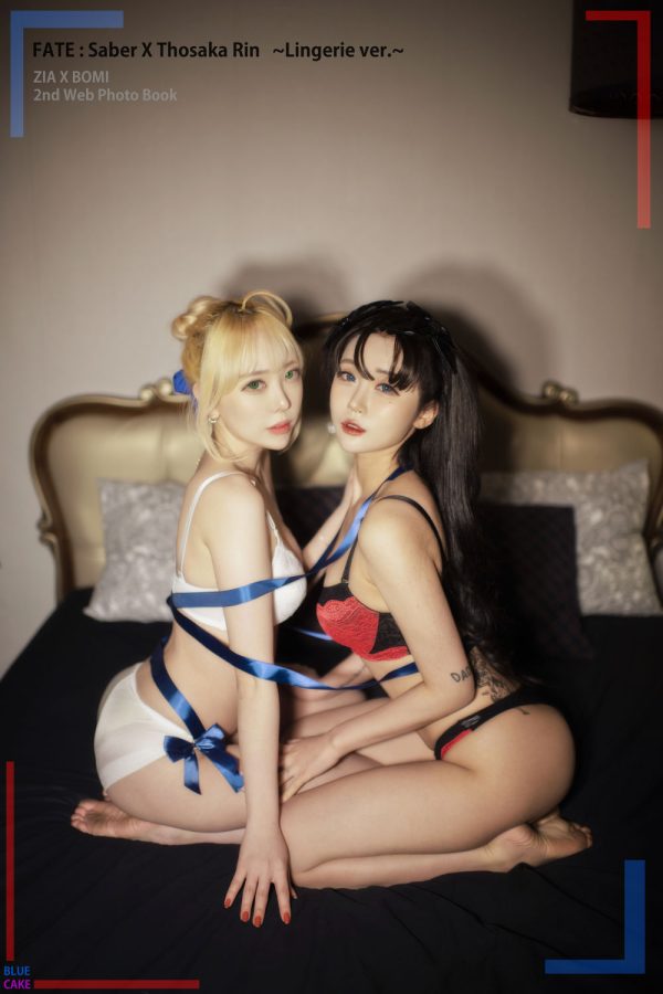 No.029-[BLUECAKE] Fate Saber x Thosaka Rin -Lingerie ver- [128P]-慕色阁