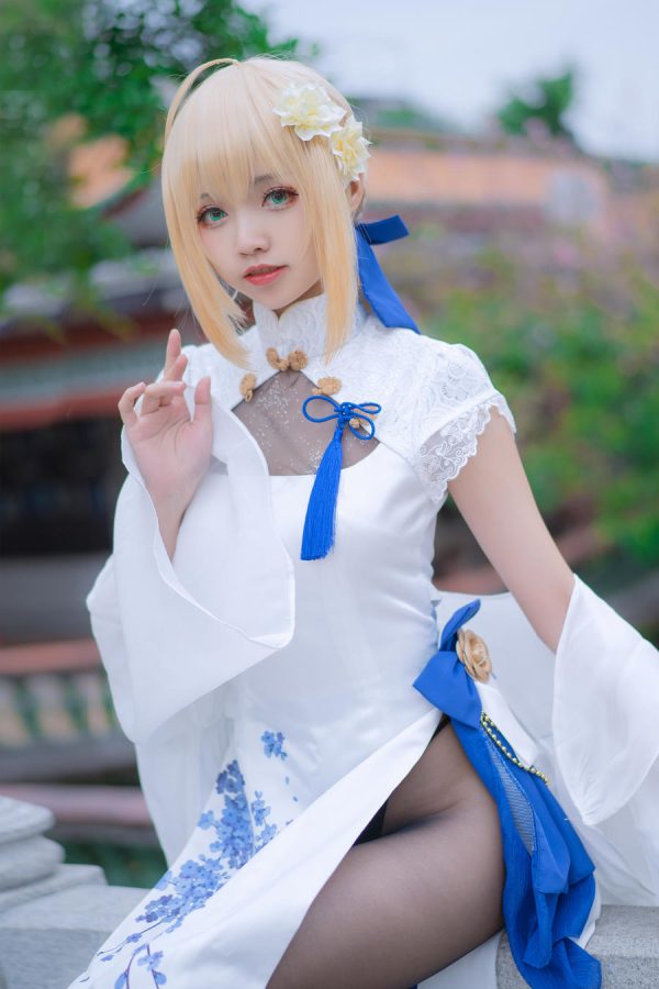 No.017 – FGO saber 四周年旗袍 [15P]-慕色阁