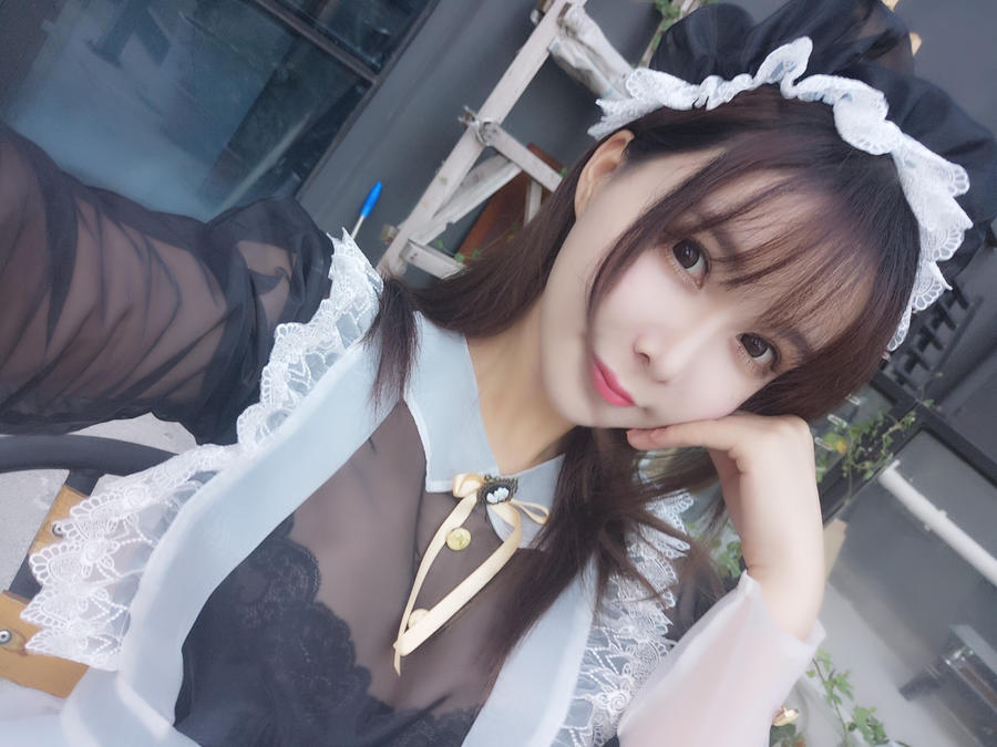 图片[3]-No.041 – 黑色透明女仆 [33P]