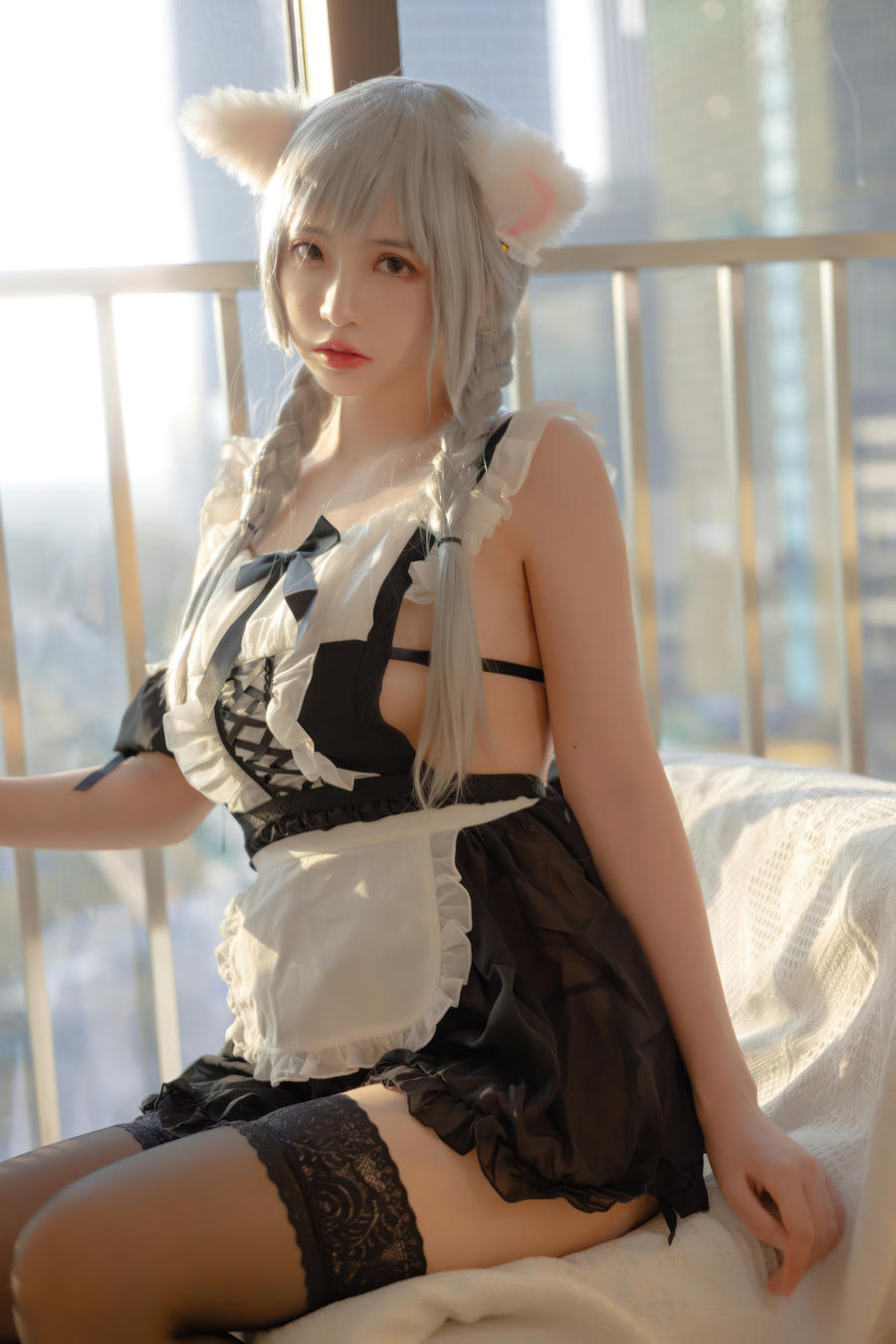 图片[2]-No.164 – 夕阳下的猫耳女仆 [40P]