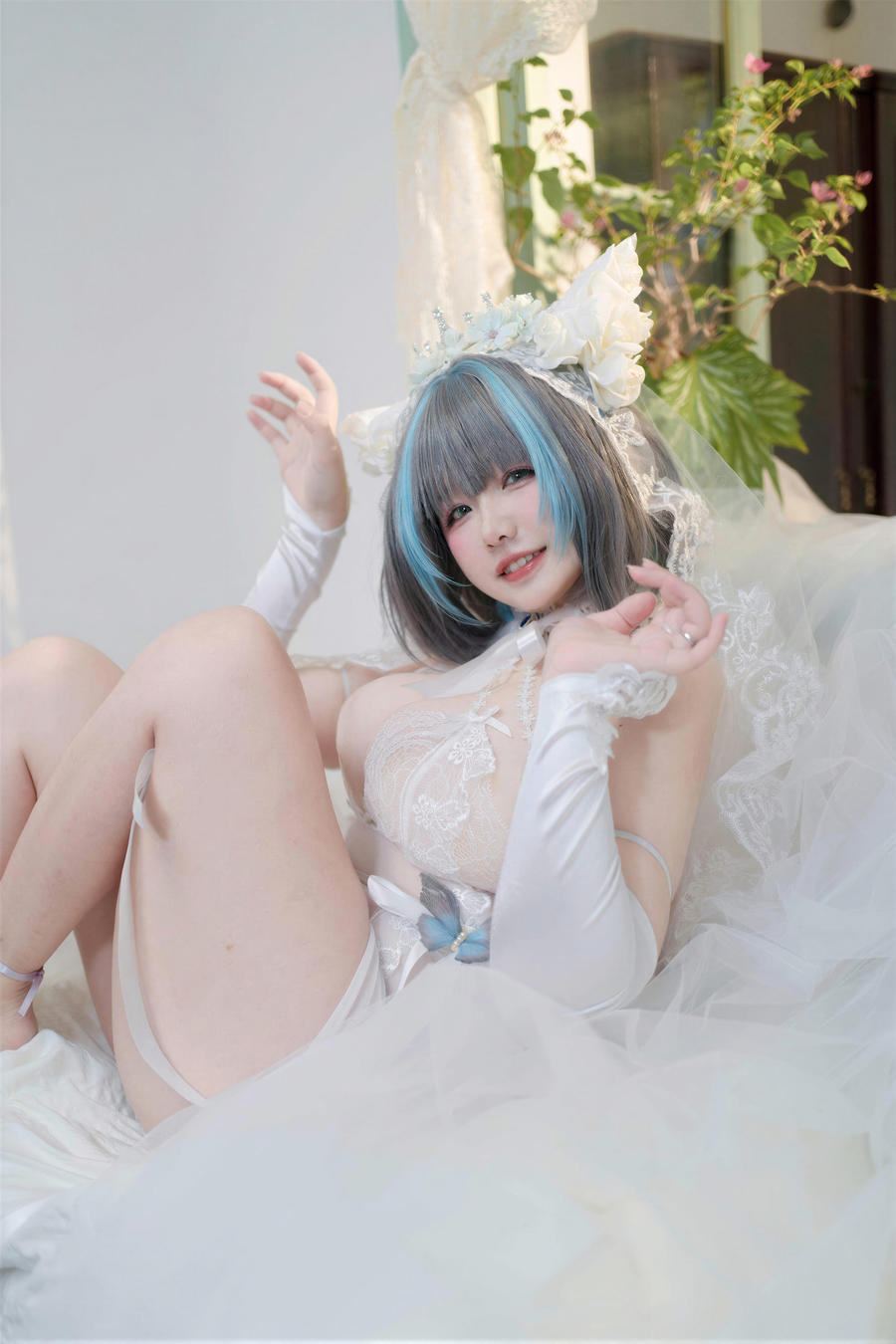 图片[3]-No.067 – 碧蓝航线 柴郡婚纱花嫁 [130P 4V]