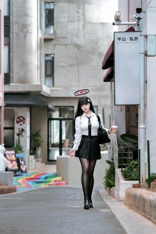 No.097 – 蔚蓝档案 调月莉音 制服+竞泳 [64P]-慕色阁