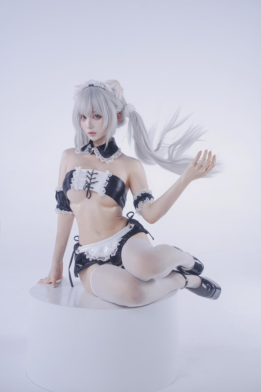 图片[2]-No.401 – 白发粉猫 [22P]