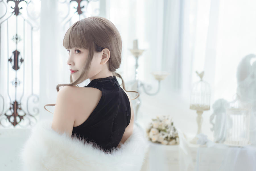 图片[2]-No.017 – 改良黑旗袍 [35P]