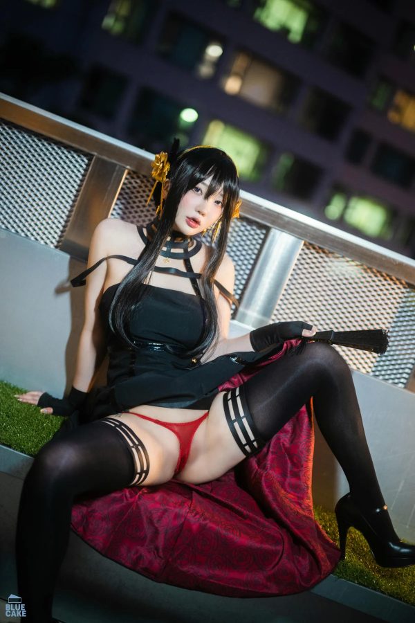 BLUECAKE No.041 YeEun黑玫瑰少女黑丝-慕色阁