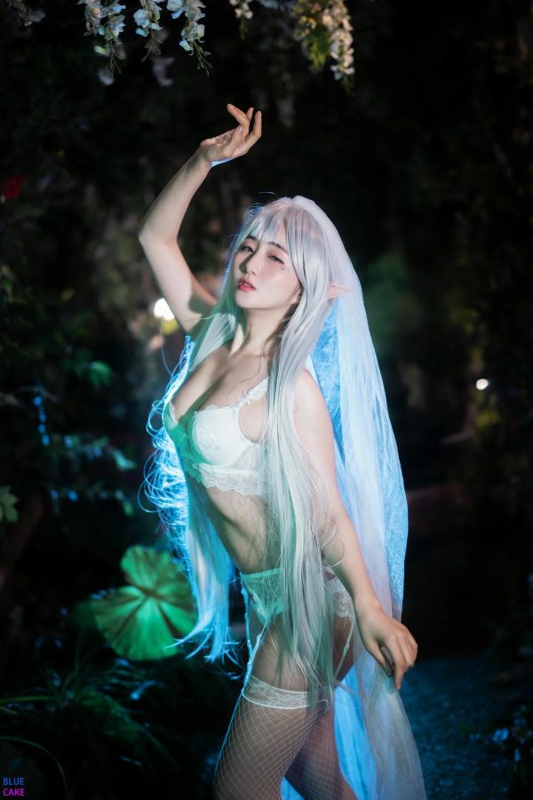 BLUECAKE No.074 Jina红色内衣写真-慕色阁